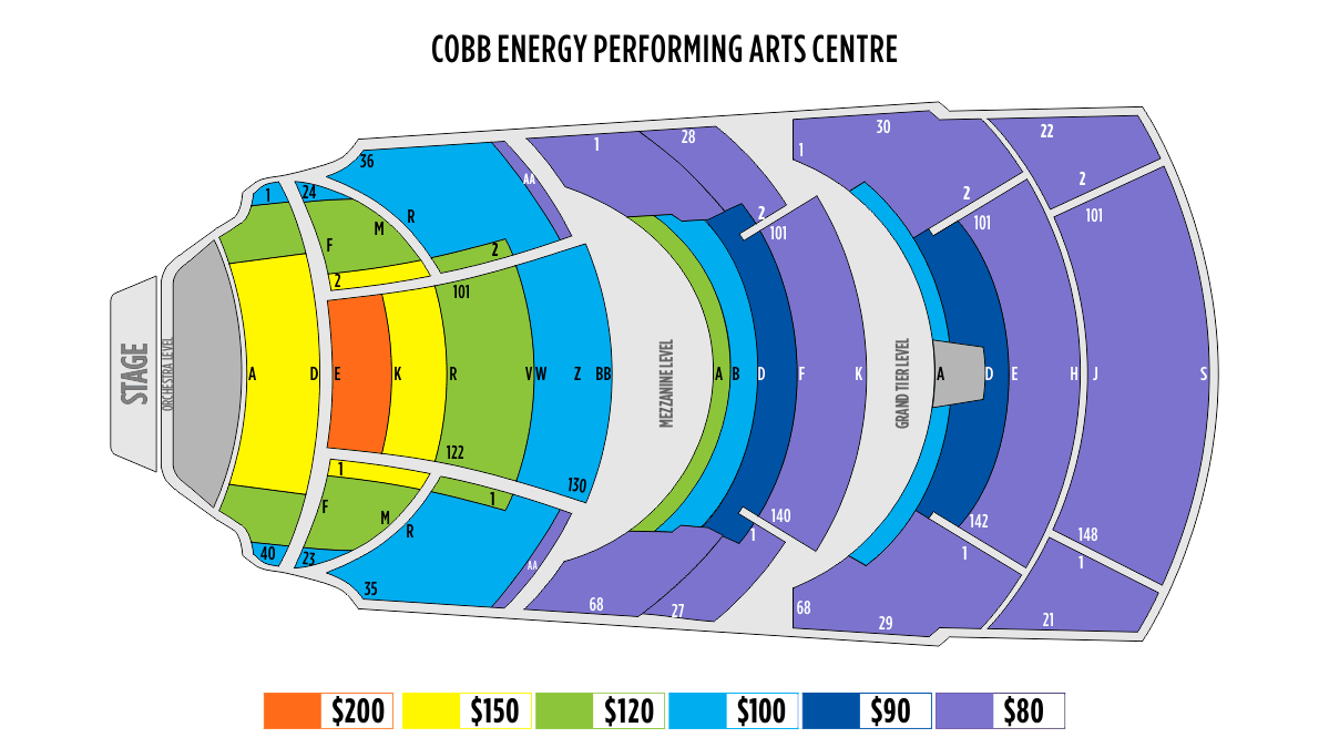 Cobb Performing Arts Center Seating Chart