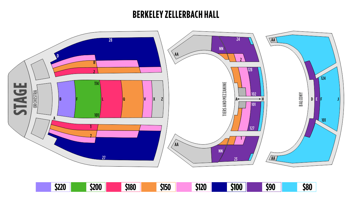 Berkeley Zellerbach Hall Seating Chart