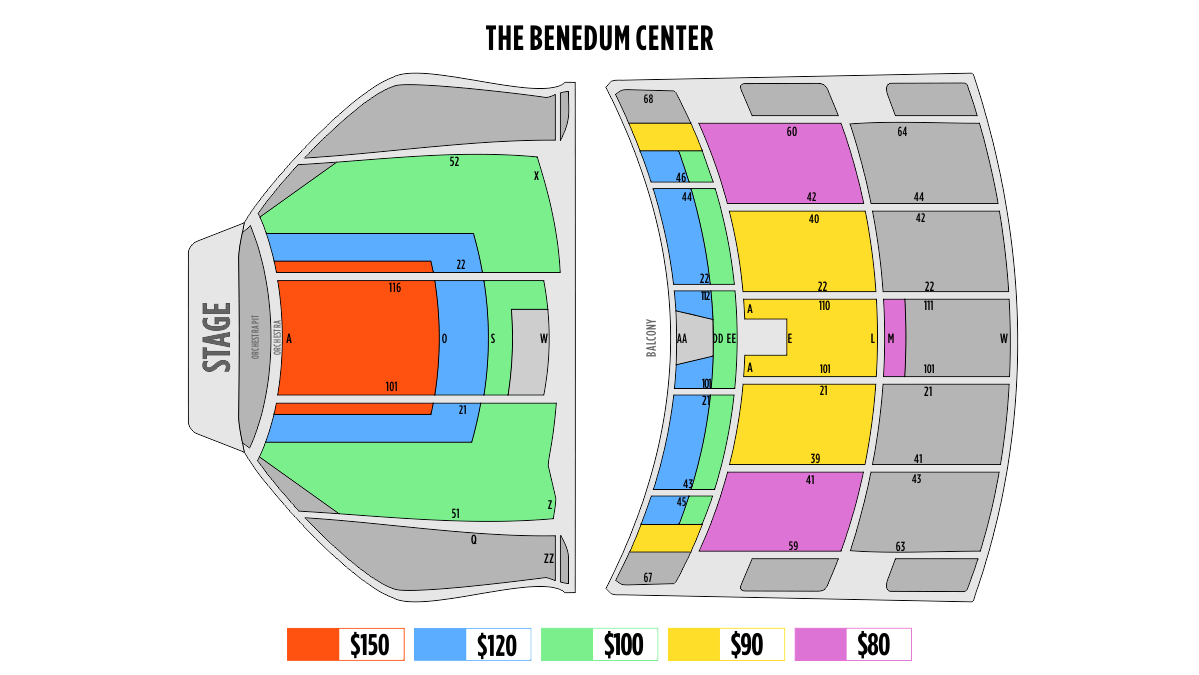 Benedum Center Seating Chart