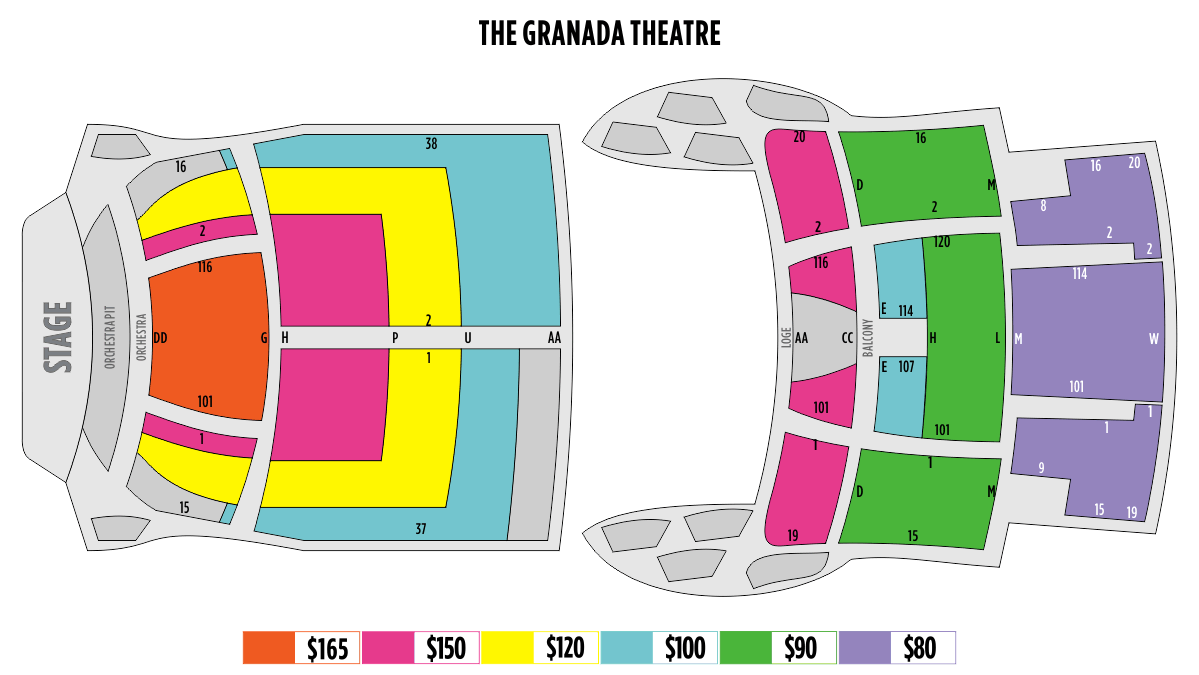 Granada Theater Santa Barbara Seating Chart