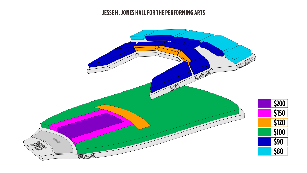 Jesse H Jones Hall Seating Chart