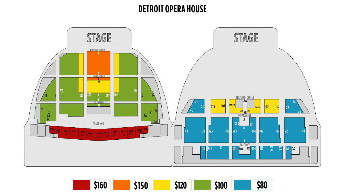 Detroit Opera House Seating Chart