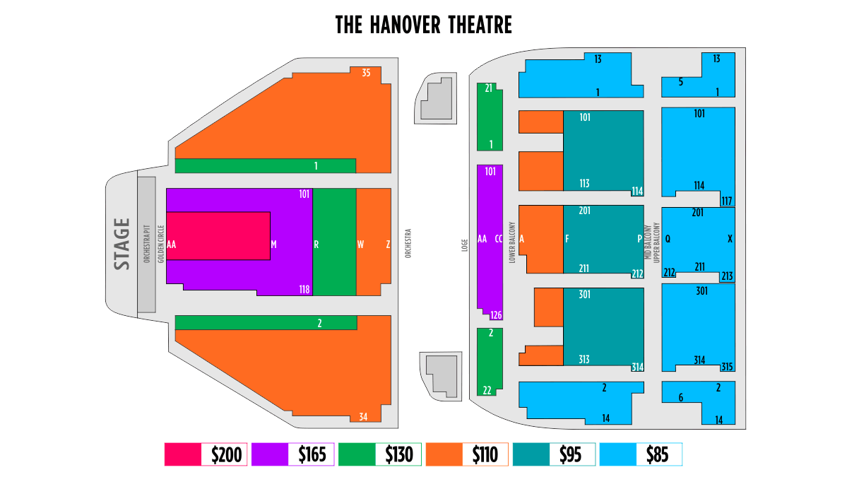 Hanover Seating Chart