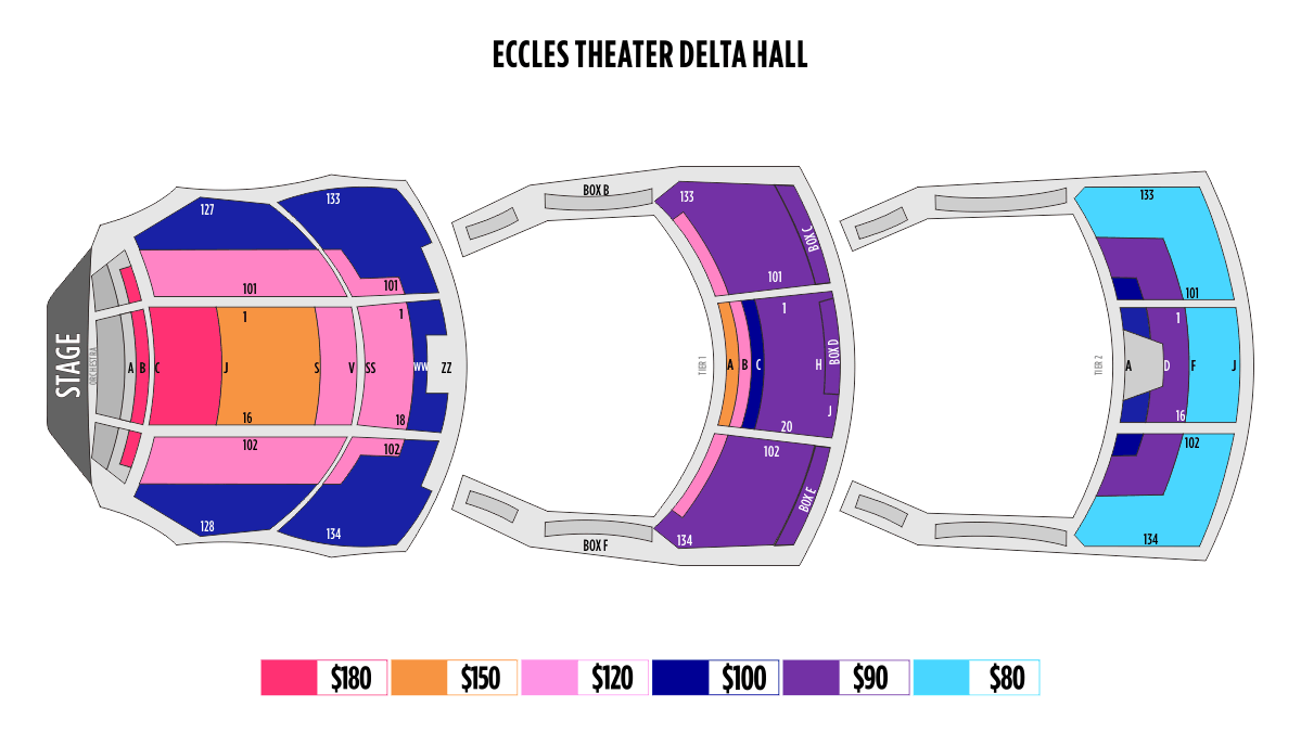 Eccles Theater Salt Lake Seating Chart