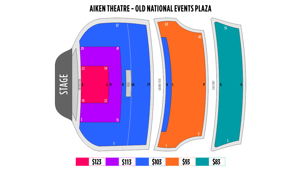 Old National Events Plaza Seating Chart