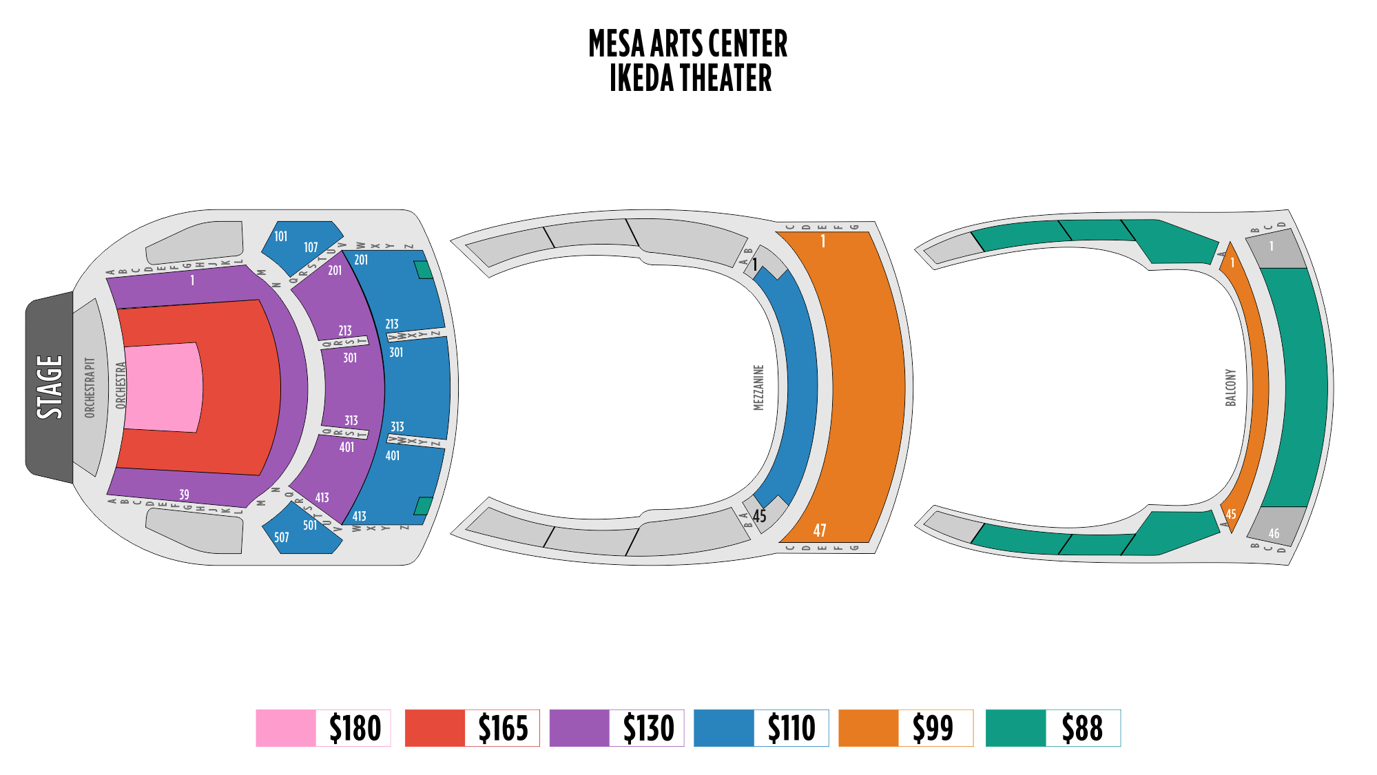 Kravis Center Seating Chart With Seat Numbers Elcho Table