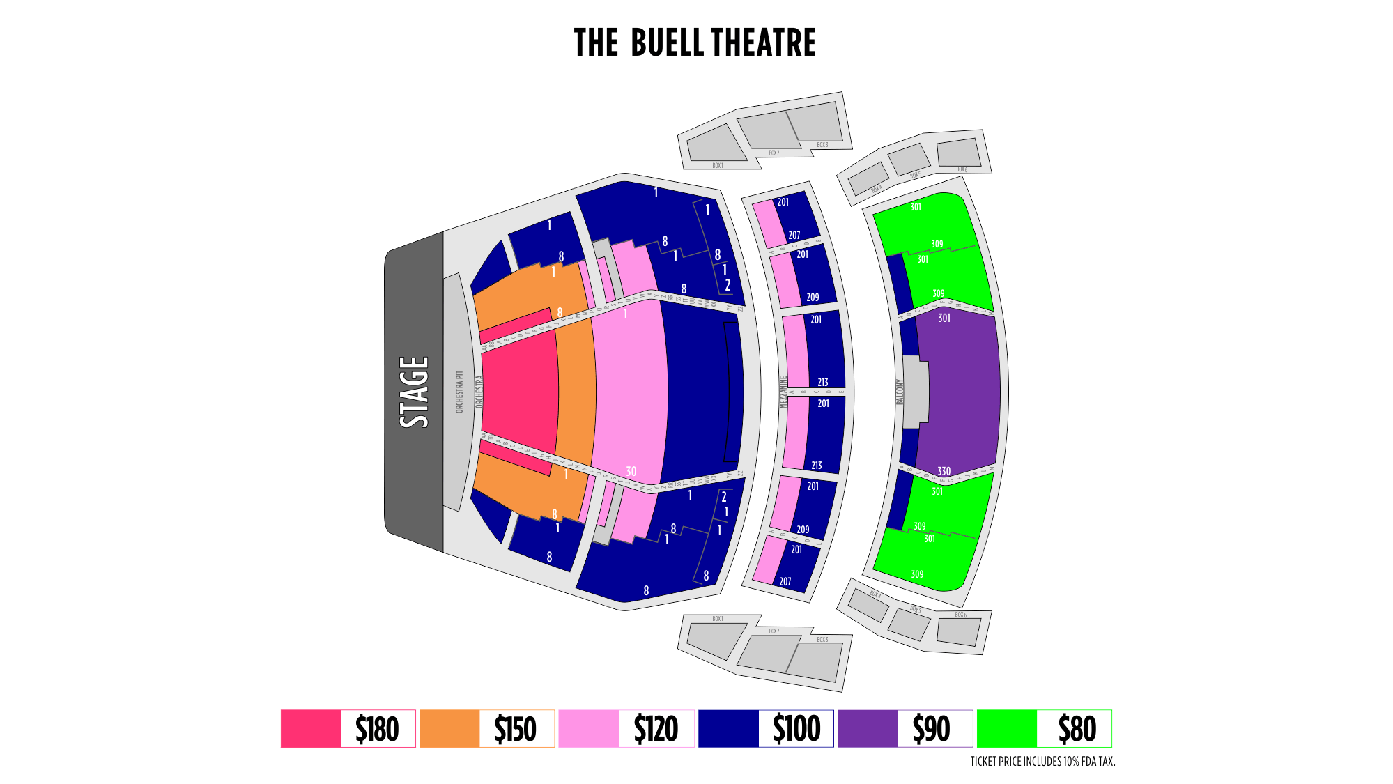 Buell Theater Seating Map Two Birds Home