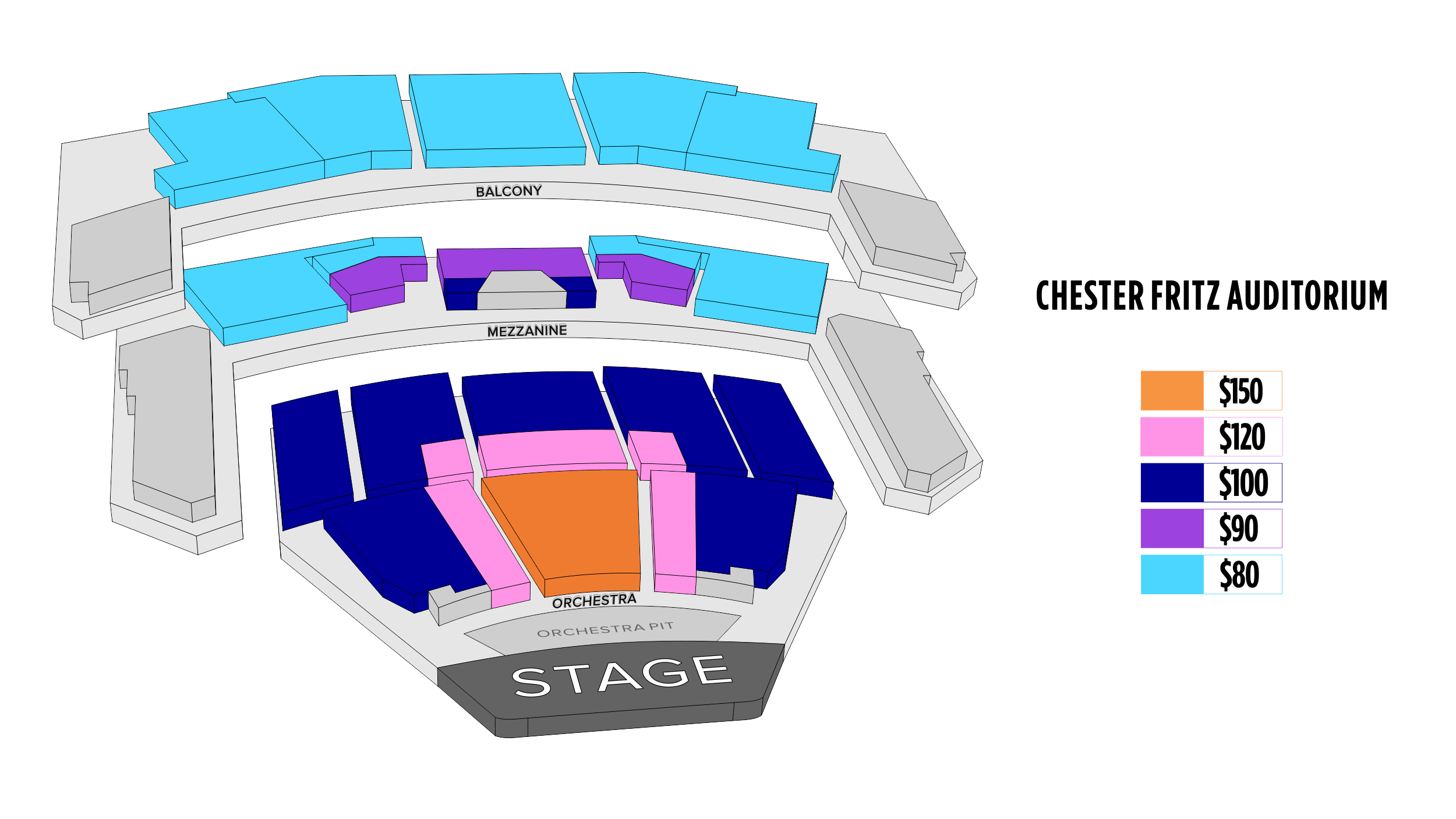 Buell Theater Seating Chart With Seat Numbers | Cabinets Matttroy